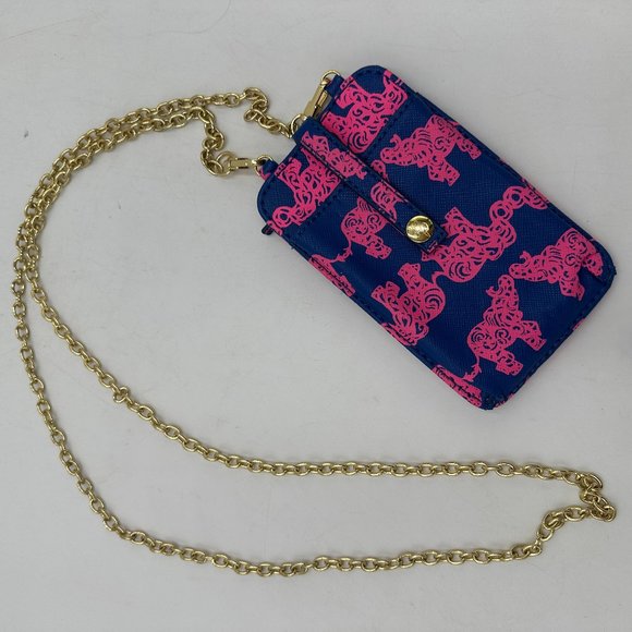 Lilly Pulitzer Other - LILLY PULITZER "Pack Your Trunk" Elephant Print Cell Phone ID Pouch with Chain